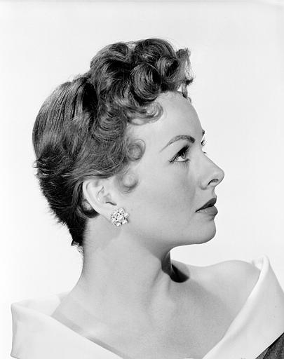 Actress Jeanne Crain is shown in her then new short hairstyle, Hollywood, April 24, 1953.